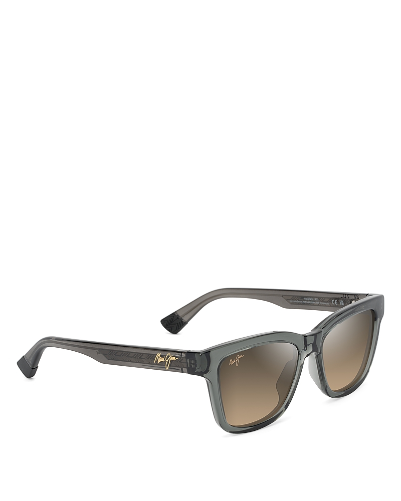 Maui Jim Men's Hanohano 53mm Cat-eye Sunglasses In Gray/brown Polarized Gradient
