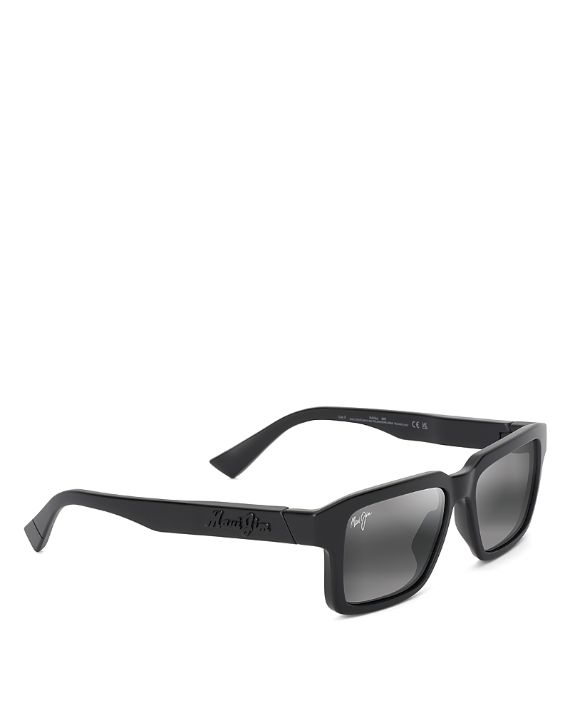 Maui Jim Kahiko Classic Rectangular Sunglasses, 53mm