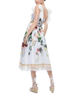 alice and olivia haven pleated dress Alice and Olivia Haven Flared Midi Dress