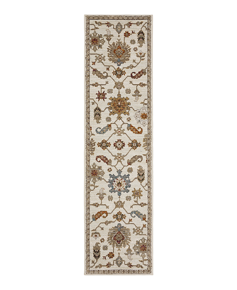 Oriental Weavers Andorra 2419b Runner Area Rug, 2'3 X 8' In Ivory