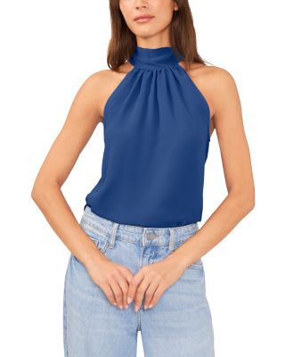 1.STATE - Sleeveless Back Tie Halter Top