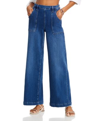 【ROSEFRANTZ】RIBBON WIDE DENIM PANTS Designer fashion, Seoul-fully created | W Concept