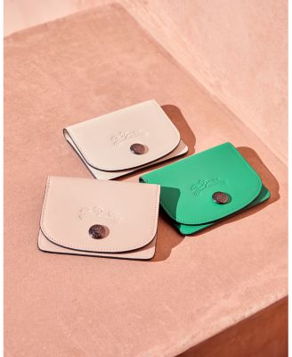 【LONGCHAMP】Le Pliage Xtra カード ホルダー コイン ケース Le Pliage Xtra Card holder Ecru - Leather | Longchamp US