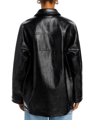 3.1 Phillip Lim Faux Leather Ranch Jacket | Bloomingdale's
