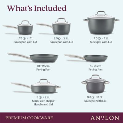 Accolade 12-Piece Forged Hard Anodized Nonstick Cookware Set