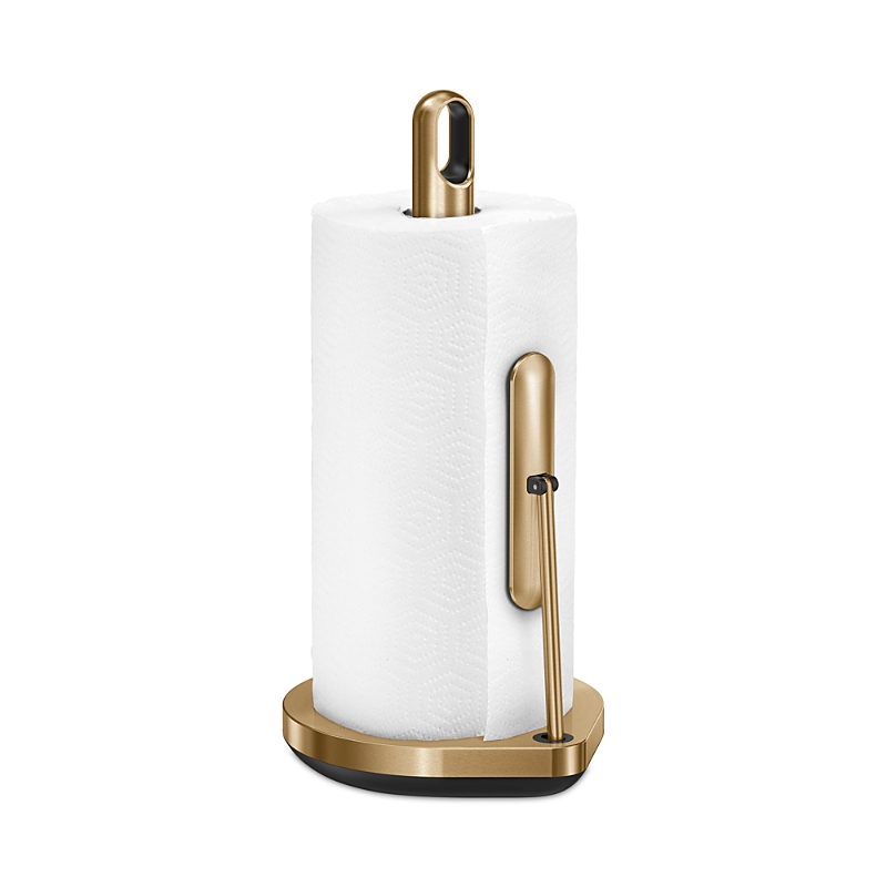 Simplehuman Paper Towel Holder With Spray In Brass