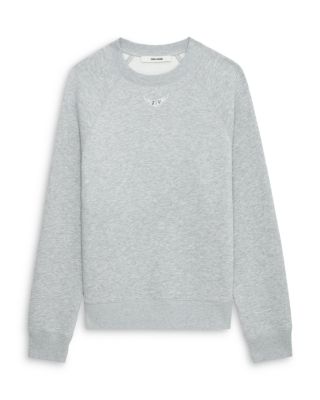 【関税込み】y Pmo Wings Strass Sweat Top - Zadig & Volt Zadig & Voltaire Upper Pmo Rhinestone Wings Sweatshirt