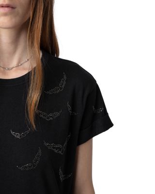 Anya PCL Rain Rhinestone Wing Tee
