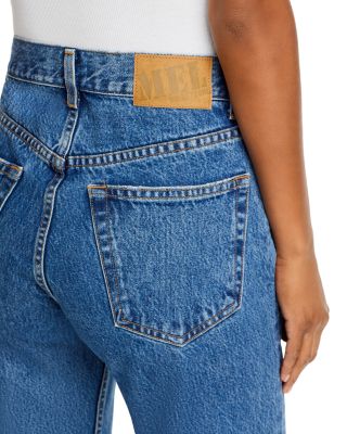 The Mel High Rise Straight Jeans in Stoneblue