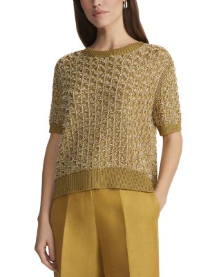 Lafayette 148 New York - Textured Stitch Top