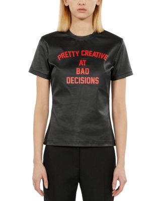 The Kooples Leather Graphic Print Tee