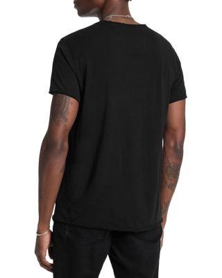 Cotton Raw Edge Daggers Circle Graphic Tee