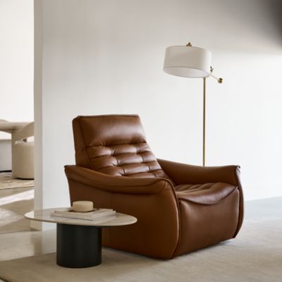 Trattino Power Reclining Leather Chair