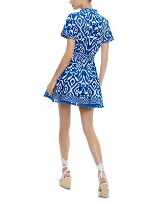 Alice and Olivia Lucy Roll Sleeve Mini Dress | Bloomingdale's