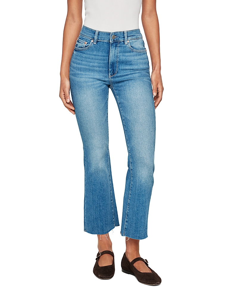 Dl1961 Bridget Instasculpt High Waist Raw Hem Ankle Bootcut Jeans In Island Park