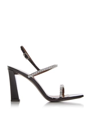 Women's Crystal Embellished Slingback Sandals