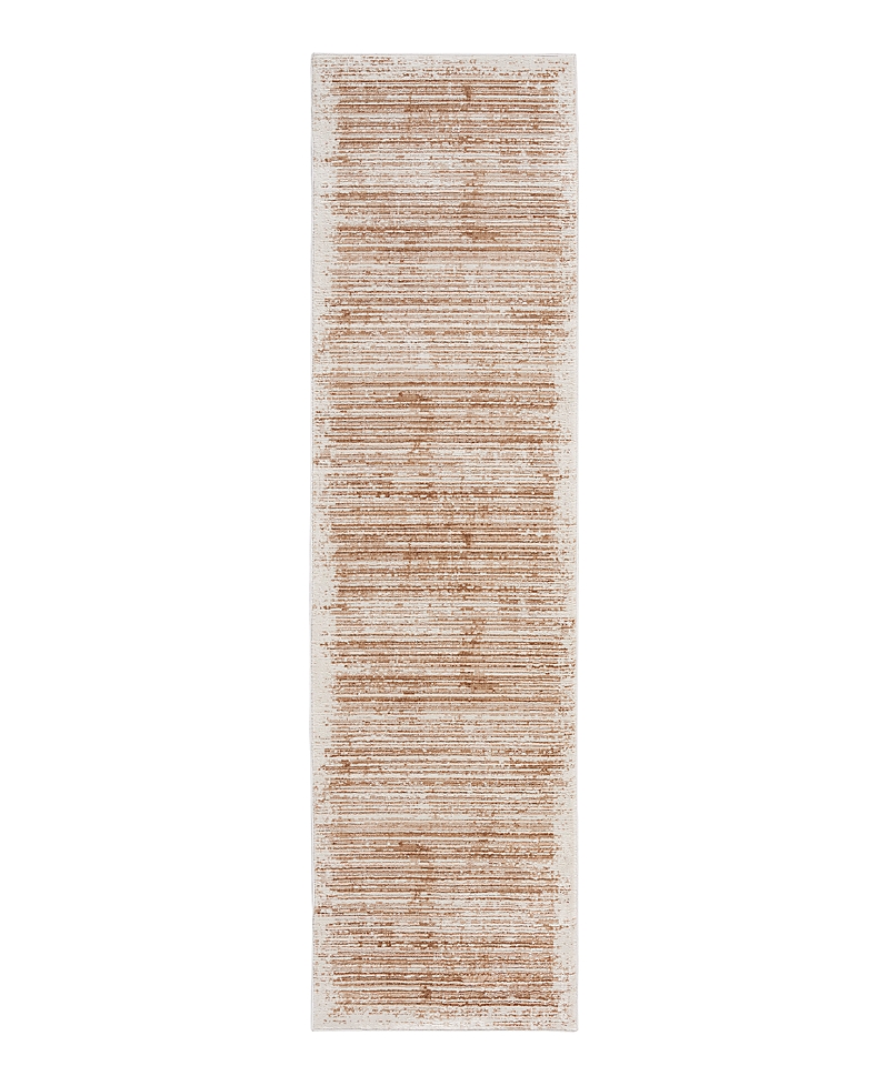 Calvin Klein Ck024 Irradiant Irr03 Runner Area Rug, 2'3 X 7'6 In Rose/gold