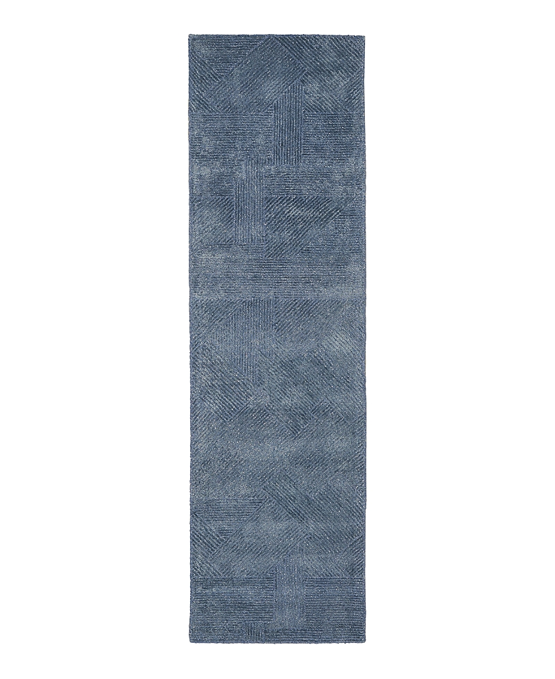 Michael Amini Ma30 Star Smr01 Runner Area Rug, 2'3 X 8' In Blue