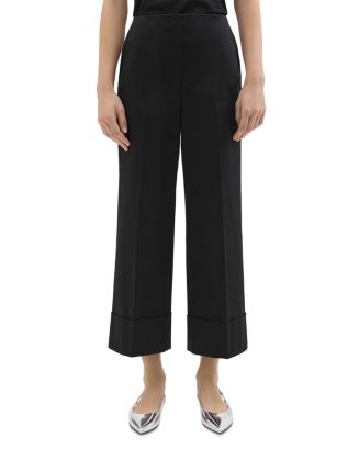 Theory Patton High Waist Cuffed Pants | Bloomingdale's