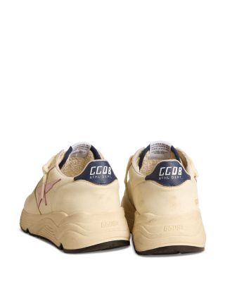 Women's Lace Up Leather Running Sneakers