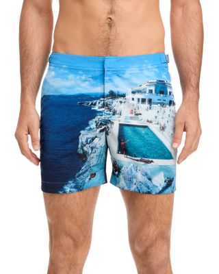 Bulldog Hulton Getty Photo Print Regular Fit 6" Swim Trunks