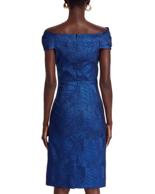 Shimmered Off The Shoulder Dress