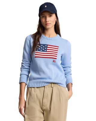Ralph Lauren Ralph Lauren Flag Crewneck Sweater | Bloomingdale's
