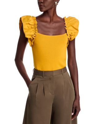 T Tahari - Flutter Sleeve Top
