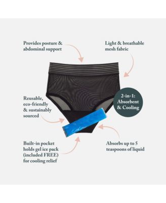 HEAL 2-in-1 Postpartum Panty in Black