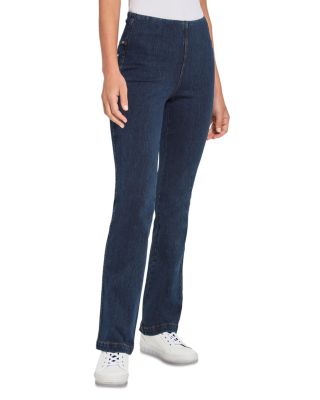 Lyssé - High Rise Baby Bootcut Jeans in Indigo