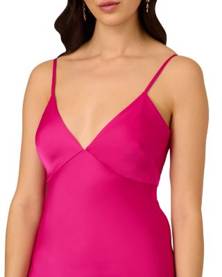 liv foster pink dress Liv Foster Strapless Cutout Sweetheart Column Gown