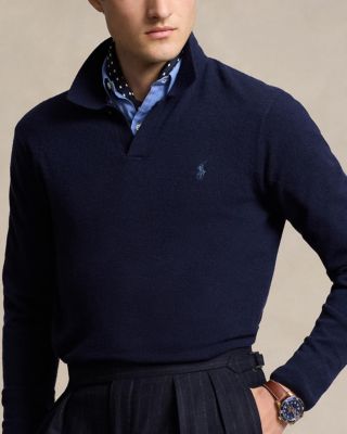 Wool Regular Fit Polo Sweater