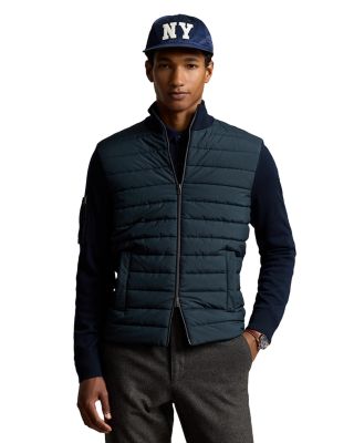 Polo Ralph Lauren - Wool Quilted Full Zip Hybrid Sweater