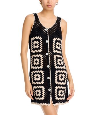BLANKNYC - Crochet Button Front Mini Dress