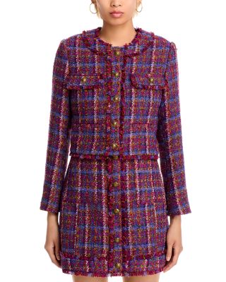 AQUA Tweed Jacket & Mini Dress - Exclusive | Bloomingdale's