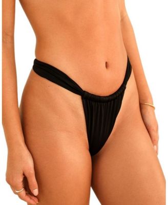 Bisou Cinched Cheeky Bikini Bottom