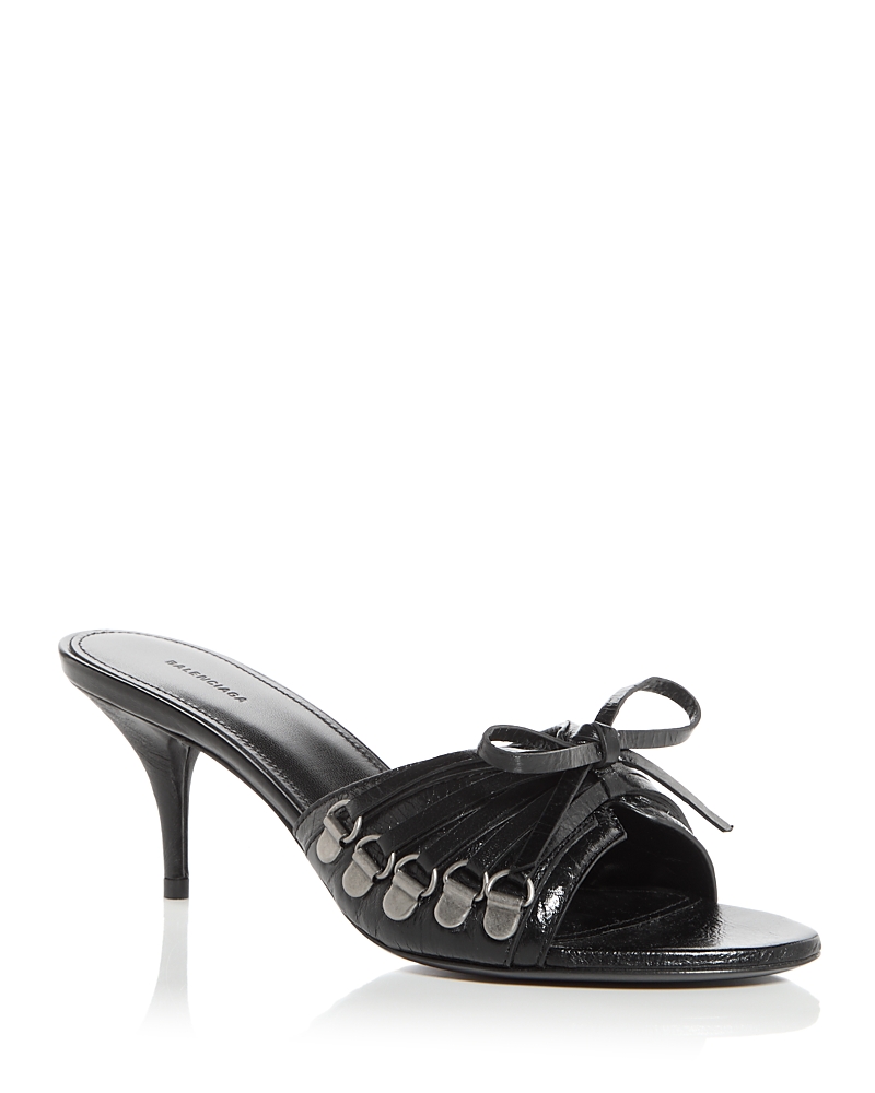 Balenciaga Women's Cagole High Heel Slide Sandals