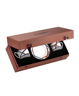  Nastri Luxury Box Tea Cup &amp; Saucer, Set of 2