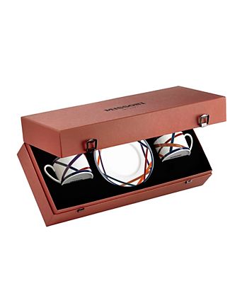  Nastri Luxury Box Tea Cup & Saucer, Set of 2