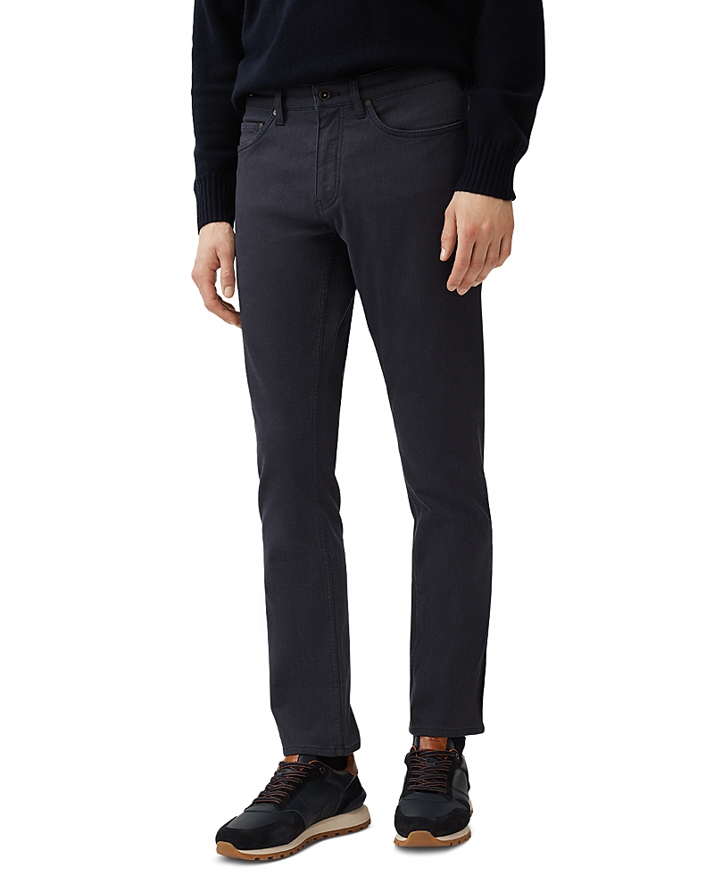 Rodd & Gunn Motion Melange Cotton Stretch Straight Fit Jeans In Navy