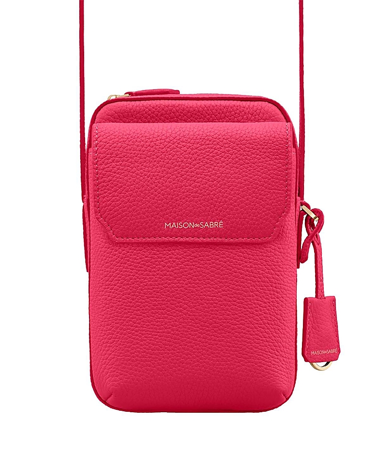 Maison de SABRE Leather Zip Phone Pouch