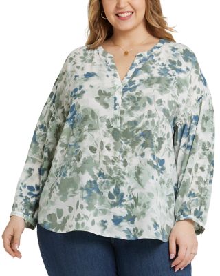 NYDJ Plus - Paulina Peasant Top