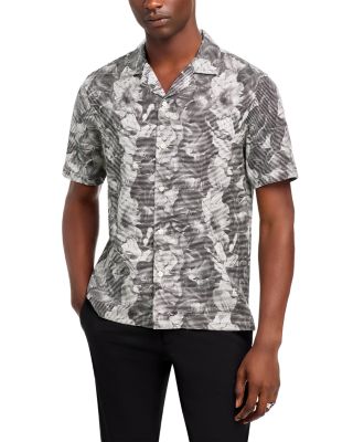 Theory - Irving Printed Button Down Camp Shirt