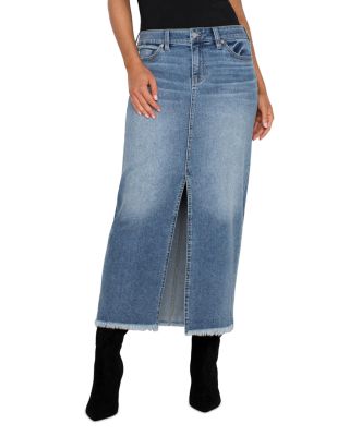 Liverpool Los Angeles - Denim Maxi Skirt