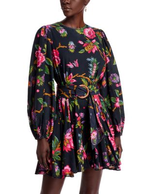 RHODE - Jenny Floral Balloon Sleeve Mini Dress