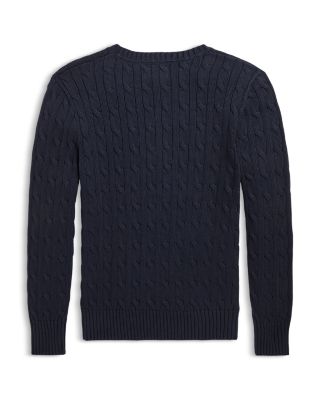 Boys' Cable-Knit Cotton Sweater - Little Kid, Big Kid