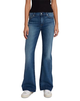 7 For All Mankind Tailorless Dojo High Rise Flare Jeans in Disautlght Bloomingdale s