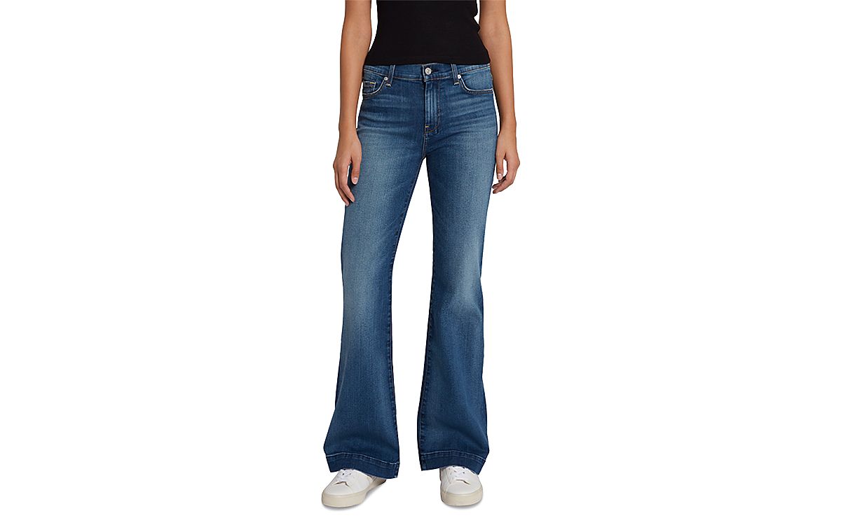 7 For All Mankind Tailorless Dojo High Rise Flare Jeans
