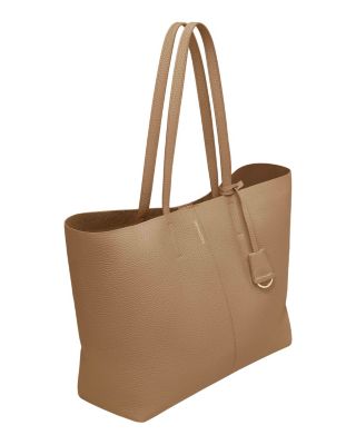 Large Leather Snap Soft Tote