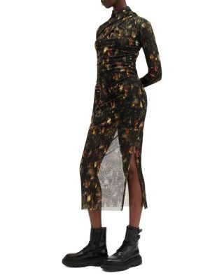 Tia Long Sleeve Mesh Dress